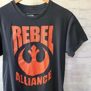 Star Wars Rebel Alliance Logo Graphic Print Tee Medium 21x26